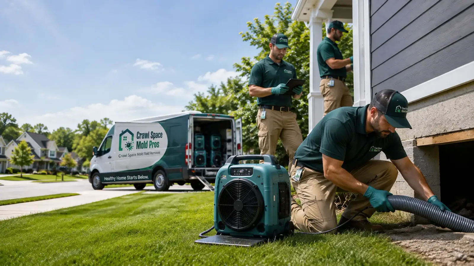 Crawl Space Mold Removal in Morley, MI